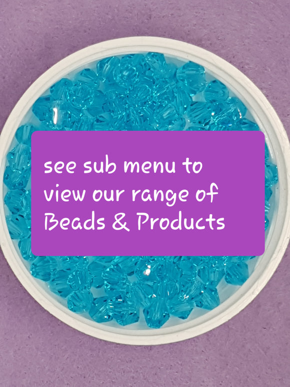 2MM, 3MM, 4MM, 6MM GLASS BEADS - PER STRAND