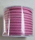 CORD - FAUX SUEDE  - 3 X 1.5MM -DUSKY PINK COLOUR