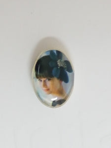 CABOCHON - 18 X 13MM GLASS OVAL - AUDREY 3
