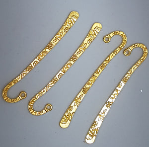 BOOKMARKS - GOLD - TIBETAN STYLE PATTERNED BOOKMARK