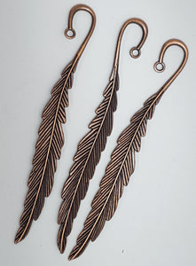 BOOKMARKS- COPPER COLOUR- TIBETAN STYLE LEAVES BOOKMARK