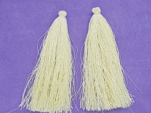 TASSELS - 85-90MM PALE YELLOW COLOUR