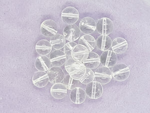 10mm Grade A Crystal Clear Quartz Beads