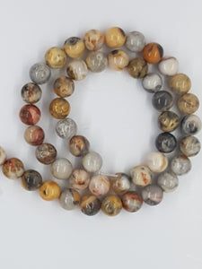 8MM CRAZY AGATE BEADS