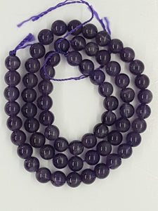 6MM NATURAL AMETHYST BEADS