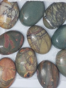 CABOCHONS 25 X 18MM OVAL NATURAL PICASSO STONE
