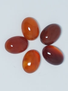 CABOCHONS 18 X 13MM OVAL NATURAL CARNELIAN
