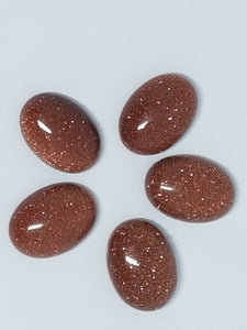 CABOCHONS 18 X 13MM OVAL SYNTHETIC GOLD STONE