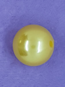 22MM ACRYLIC PEARLS - SUNSHINE YELLOW