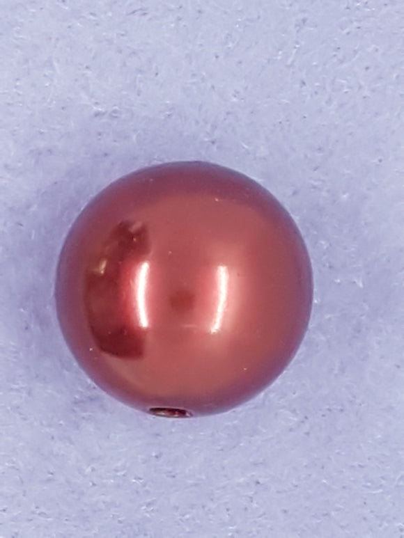 22MM ACRYLIC PEARLS - DARK RED