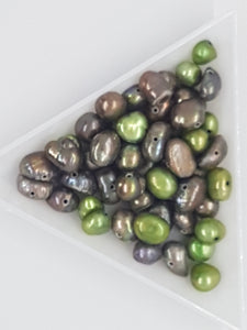 6-7MM FRESHWATER POTATO PEARLS -  REEF MIX