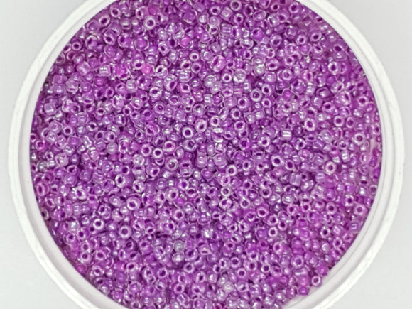 10/0 CHINESE GLASS SEED BEADS - TRANSPARENT - VIOLET