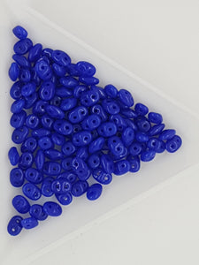 MATSUBO SUPER DUO - CZECH GLASS CRYSTAL - OPAQUE BLUE