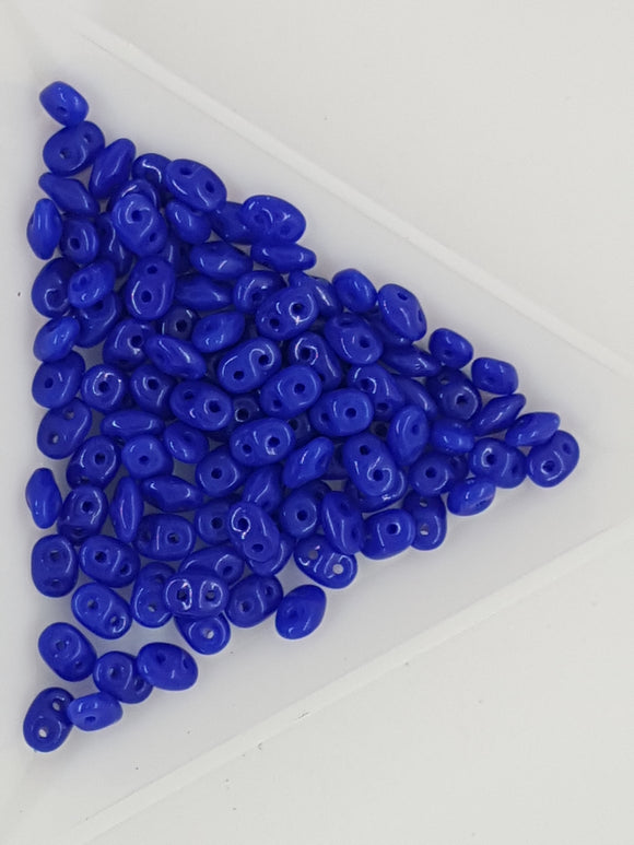 MATSUBO SUPER DUO - CZECH GLASS CRYSTAL - OPAQUE BLUE