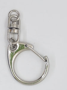 58MM KEY CHAIN WITH SWIVEL - PLATINUM COLOUR