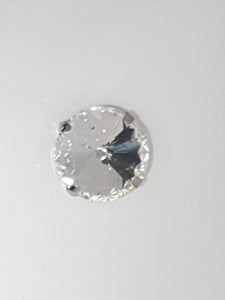 18MM GLASS RHINESTONE ROUND MONTEE - DIAMOND CLEAR