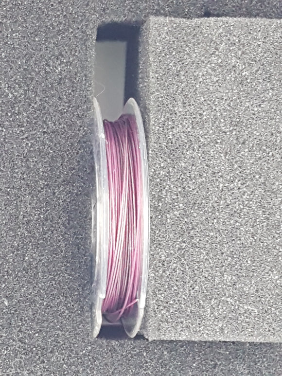 TIGER TAIL - 0.38MM - 10 METRES - NYLONE COATED - PLUM