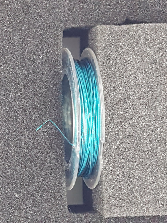 TIGER TAIL - 0.38MM - 10 METRES - NYLON COATED - TEAL BLUE