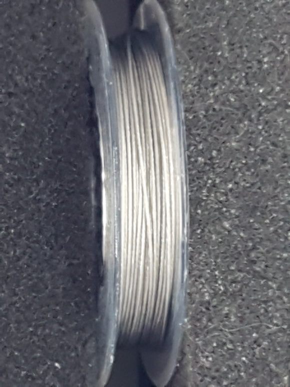 TIGER TAIL - 0.38MM - 10 METRES - NYLON COATED - SILVER