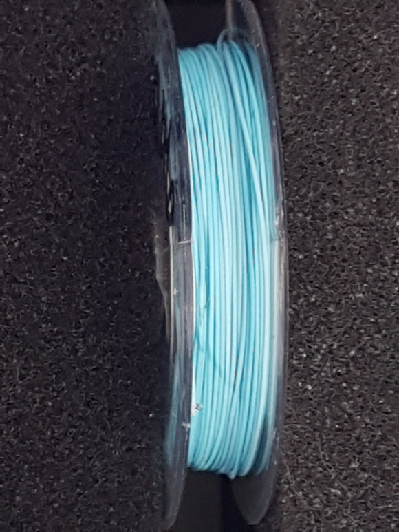 TIGER TAIL - 0.38MM - 10 METRES - NYLON COATED - PALE BLUE
