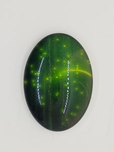 CABOCHON - 35 X 25MM GLASS H/MADE OVAL - GALAXY 2