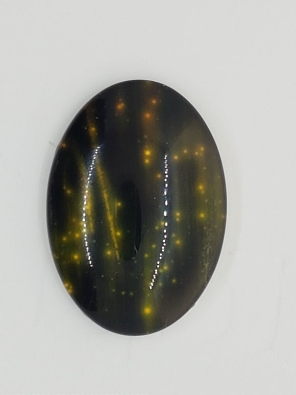 CABOCHON - 35 X 25MM GLASS H/MADE OVAL - GALAXY 4