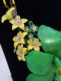 RONNY LEE CREATIONS - YELLOW/GREEN BEADED NECKLACE