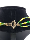 RONNY LEE CREATIONS - YELLOW/GREEN BEADED NECKLACE