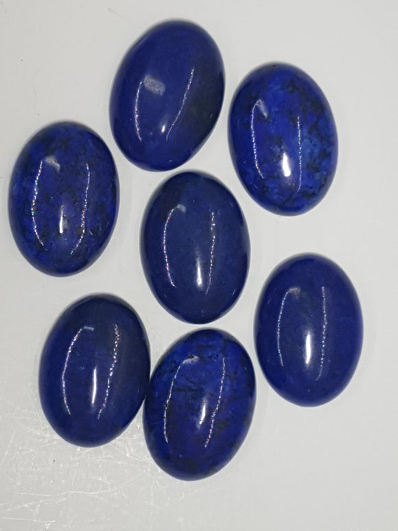 CABOCHONS 25 X 18MM NATURAL  OVAL LAPIS LAZULI