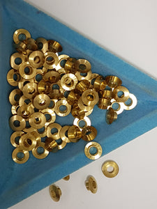 BEAD CORES - BRASS - GOLD - UNPLATED
