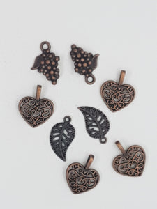 CHARMS - MIXED - COPPER COLOUR