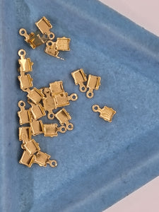 CUP CHAIN ENDS - BRASS - GOLD COLOUR