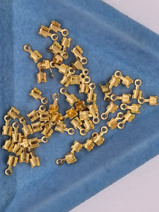 CUP CHAIN ENDS - BRASS - GOLD COLOUR