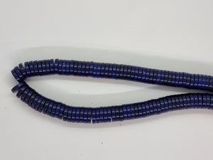 HEISHI BEADS - DYED SYNTH. TURQUOISE - 12MM - DARK BLUE