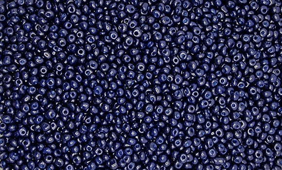 4-5MM CHINESE FRINGE BEADS - OPAQUE DARK BLUE