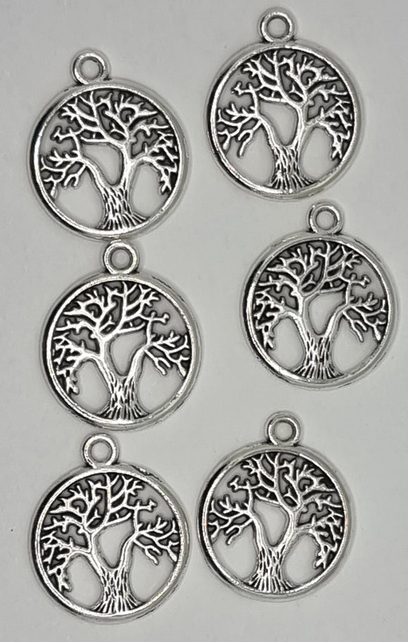 CHARMS - TREE OF LIFE - ANTIQUE SILVER COLOUR