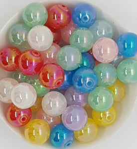16MM ACRYLIC BEADS - AB MIXED COLOURS