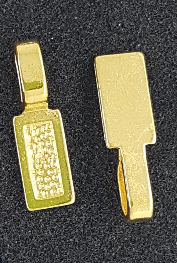 BAILS - GLUE ON - GOLD - RECTANGLE