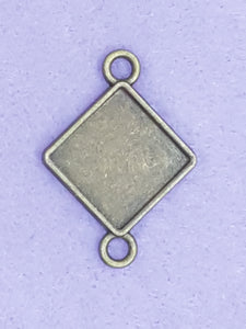 BEZEL - 32 X 22MM DIAMOND - ANTIQUE BRONZE