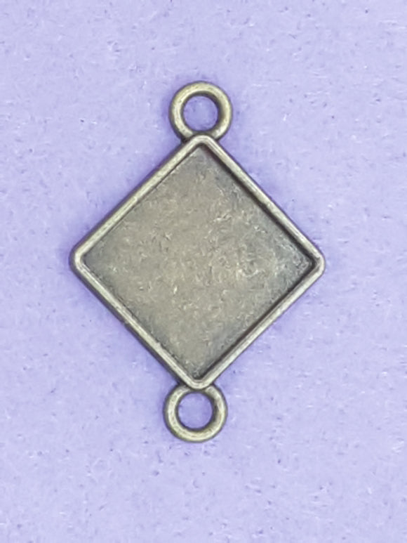 BEZEL - 32 X 22MM DIAMOND - ANTIQUE BRONZE