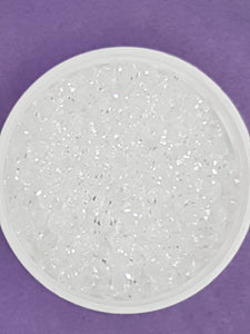 BICONES - 6MM CRYSTAL GLASS FACETED BEADS - GRADE AA - COLOUR - CLEAR