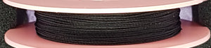 BEADING THREAD- 0.4MM - THICK - POLYESTER - BLACK COLOUR