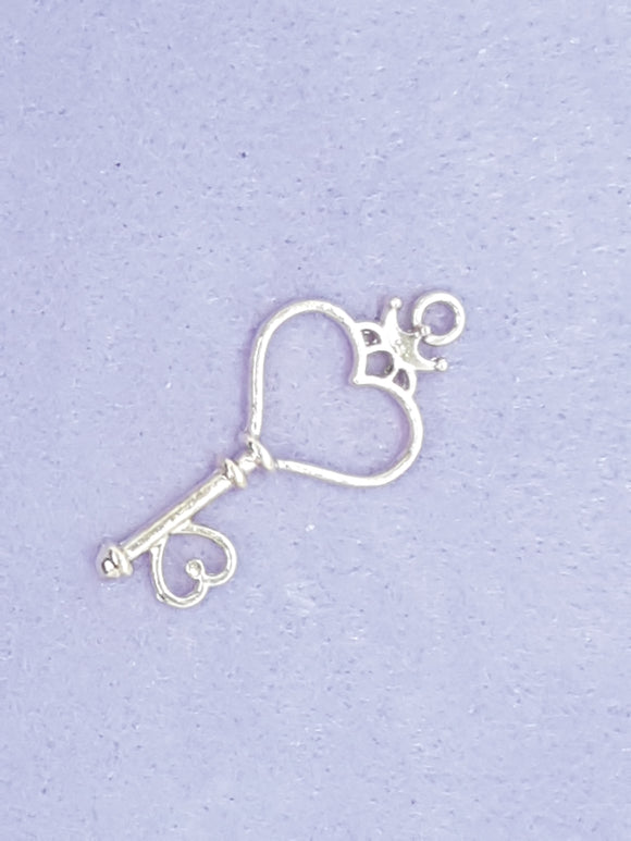 CHARMS - HEART - 38 X 18MM ROSE GOLD COLOUR