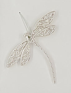 CHARMS - DRAGONFLY -47 X 38MM SILVER COLOUR