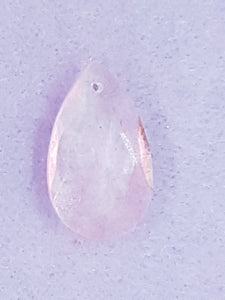 TEARDROPS - 28 x 17MM FACETED GLASS - PINK