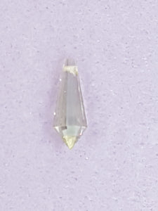 TEARDROPS - 21 X 8MM FACETED GLASS - CHAMPAGNE