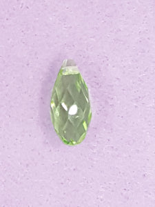 TEARDROPS - 20 X 10MM FACETED GLASS - GREEN