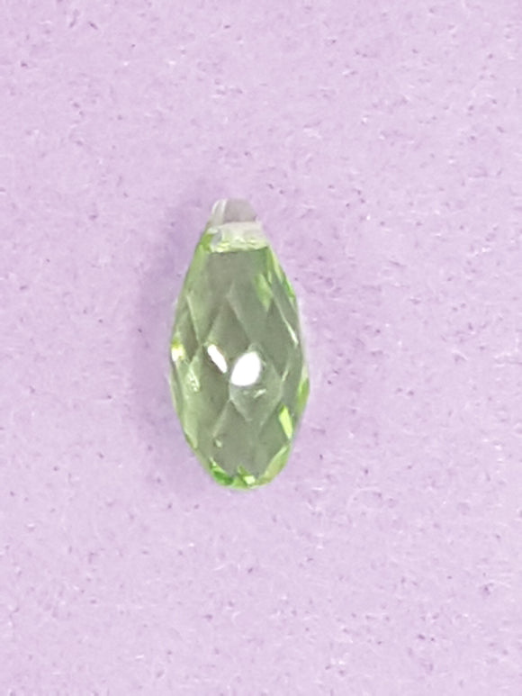 TEARDROPS - 20 X 10MM FACETED GLASS - GREEN