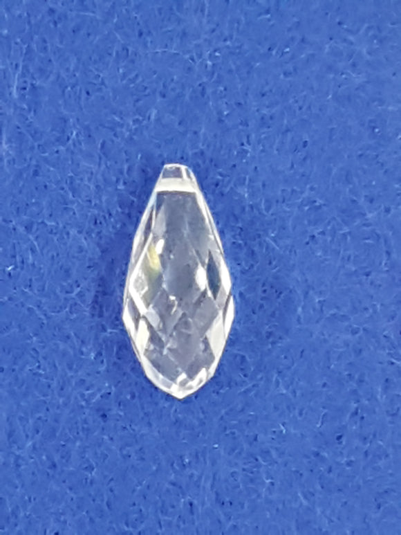 TEARDROPS - 20 X 10MM FACETED GLASS - CLEAR