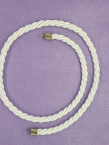 CORD - BRAIDED CORD NECKLACE BASE- 26"(66CM) - WHITE COLOUR